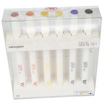 Caneta Marcador Artistico Ginza Fineliner Fashion com 6 Unidades Newpen 16.091