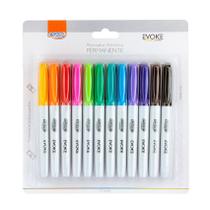 Caneta Marcador Artístico Permanente BRW Evoke 12 Cores CA5112