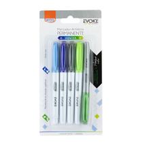 Caneta marcador artistico permanente evoke c/5 brw