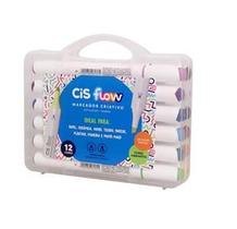 Caneta Marcador Cis Criativo Flow 12 Cores - 5.7779