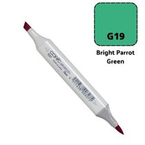 Caneta Marcador Copic Sketch Ponta Dupla Cor Bright Parrot Green