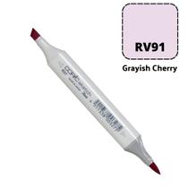 Caneta Marcador Copic Sketch Ponta Dupla Cor Grayish Cherry