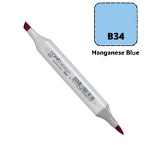 Caneta Marcador Copic Sketch Ponta Dupla Cor Manganese Blue