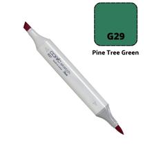 Caneta Marcador Copic Sketch Ponta Dupla Cor Pine Tree Green