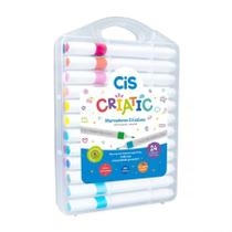 Caneta marcador Criatic - 24 cores - Cis Caneta marcador Criatic - 24 cores - Cis