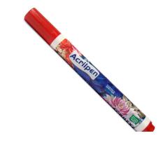 Caneta Marcador De Tecido Acrilex Vermelha