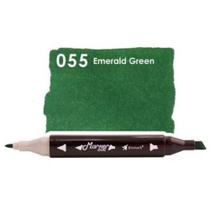 Caneta Marcador Marker Dual Ponta Dupla 55 Emerald Green Bismark