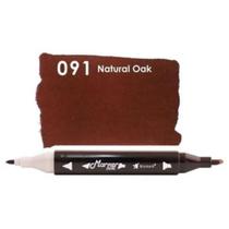 Caneta Marcador Marker Dual Ponta Dupla 91 Natural Oak Bismark