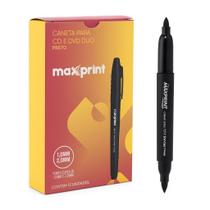 Caneta Marcador Maxprint Cd/Dvd Mark+ Duo Preto Caneta Marcador Maxprint Cd/Dvd Mark+ Duo Preto