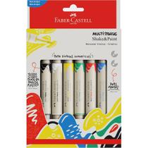 Caneta Marcador Multimark 1.0mm Com 6 Cores Faber-Castell