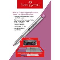 Caneta marcador multiuso ponta media metalico faber castell - FABER-CASTELL