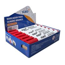 Caneta Marcador para Quadro Lousa Branco caixa com 12 unidades Stalo