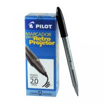 Caneta Marcador para Retroprojetor 2.0mm Cx 12 Un Pilot - Preta Caneta Marcador para Retroprojetor 2.0mm Cx 12 Un Pilot - Preta