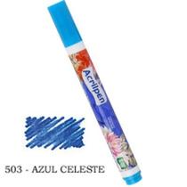 Caneta Marcador para Tecido Acrilpen 503 Azul Celeste - Acrilex - Acrilex