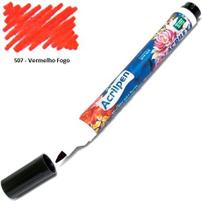 Caneta Marcador para Tecido Acrilpen 507 Vermelho Fogo - Acrilex