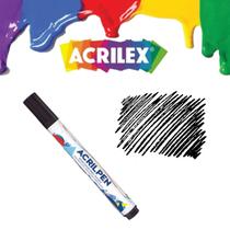 Caneta Marcador para Tecido Preto Acrilpen - Acrilex Caneta Marcador para Tecido Preto Acrilpen - Acrilex