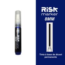 Caneta marcador permanente artístico ponta 8MM Risk marker