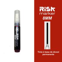 Caneta marcador permanente artístico ponta 8MM Risk marker Caneta marcador permanente artístico ponta 8MM Risk marker