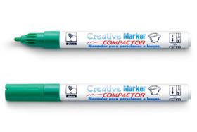 Caneta marcador permanente creative marker verde - 01391