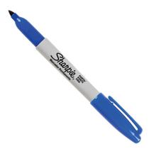 Caneta Marcador Permanente Ponta Fina Shapie Azul - Sharpie