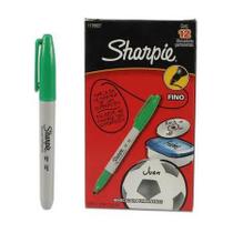Caneta Marcador Permanente Ponta Fina Shapie Verde - Sharpie