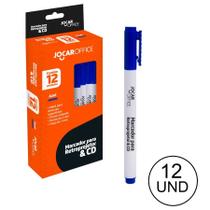 Caneta Marcador Permanente Retroprojetor Cd Dvd Azul - 12un Caneta Marcador Permanente Retroprojetor Cd Dvd Azul - 12un