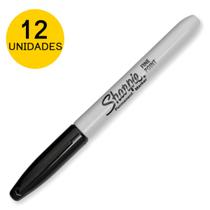 Caneta Marcador Permanente Sharpie Fina Caixa C/12