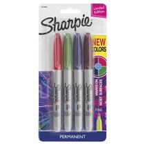 Caneta Marcador Permanente Sharpie Fina Cosmic 4 Cores