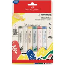 Caneta Marcador Ponta Dupla Faber Castell Parede Multimark