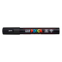 Caneta Marcador POSCA Preto Ponta Grossa 2.5mm PC-5M Uniball