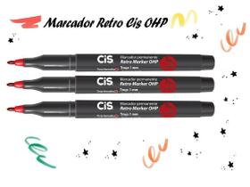 Caneta Marcador Retro Cis 1.0 - Kit C/ 3 VM Caneta Marcador Retro Cis 1.0 - Kit C/ 3 VM