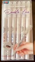 Caneta Marcadora Double Line Kaz - Kit com 6 Cores Caneta Marcadora Double Line Kaz - Kit com 6 Cores