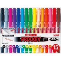 Caneta Marcadora Mitsubishi PM120T15CN Prokey Twin 15 Cores Caneta Marcadora Mitsubishi PM120T15CN Prokey Twin 15 Cores