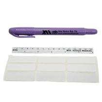 Caneta marcadora pele xodus ponta extra fina estéril - régua Caneta marcadora pele xodus ponta extra fina estéril - régua