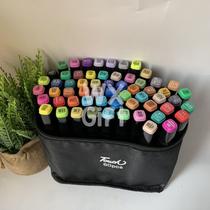 Caneta Marcadora Ponta Dupla TOUCH Estojo com 24/ 36/ 48/ 60/ 80/ 120 Cores - Weibo / WX Gift