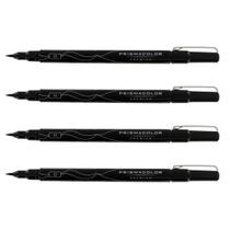 Caneta Marcadora Prismacolor Premier Ponta Pincel Preta Kit com 4 Caneta Marcadora Prismacolor Premier Ponta Pincel Preta Kit com 4