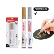 Caneta Marcadora Tinta Forte Resistente Água Para Personalizar Objetos Em Plástico E Vidro