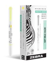 Caneta Marker Zebra Mildliner Dual Tip Yellow, pacote com 12