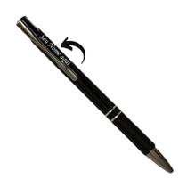 Caneta Metal Clássica 2 Listras - Personalizada com Nome - Preta Caneta Metal Clássica 2 Listras - Personalizada com Nome - Preta