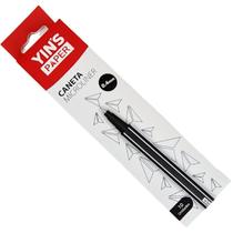 Caneta Microline 0.4mm Preta Ponta Fina C/ 10 Un