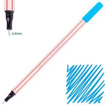 Caneta microline azul ultra fina ponta 0,4mm