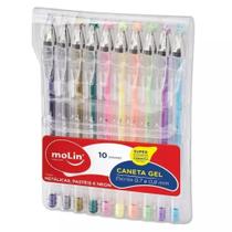 Caneta molin 0.7 gel roller color 03246 c/10 Caneta molin 0.7 gel roller color 03246 c/10