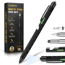Caneta multiferramenta para presentes Jasee 9 em 1 com chave de fenda LED Stylus