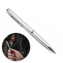 Caneta Multifuncional com Lâmina Oculta em Aço Inoxidável Compacta e Discreta SLKD172