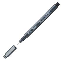 Caneta Nankin Pentel Pointliner Preta 0,3mm S20P-3ATH