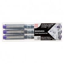 Caneta Nanquim Mangaka Kuretake Estojo C/3 Violet 0.1-0.2-0.5mm Caneta Nanquim Mangaka Kuretake Estojo C/3 Violet 0.1-0.2-0.5mm