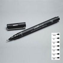 Caneta Nanquim Uni Pin 0.8 Preta Uniball