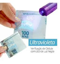Caneta Notas Falsas Luz Negra UV Caneta Notas Falsas Luz Negra UV
