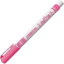 Caneta outline marcador artístico prata borda Rosa Tilibra