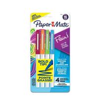 Caneta Paper Mate Flair Bold Blister Com 4 Cores Caneta Paper Mate Flair Bold Blister Com 4 Cores